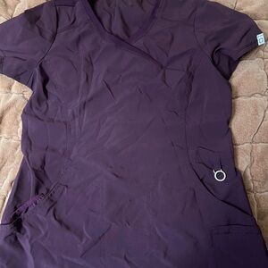 Cherokee Infinity Plum scrub top